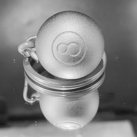 Keychain pools famous 8 ball made out of elements NI, CU, ZN,  GE, CO