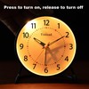 Tinload 4.5" Antique Retro Analog Alarm Clock, Small Silent Desk