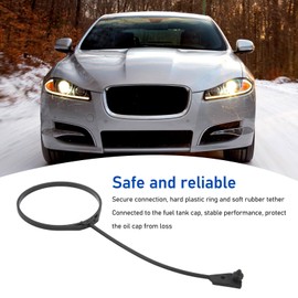 KLLJRFW Fuel Tank Cap Rope Tether Gas Cap Tether 2 Parts Fuel Tank Cap Line Wire Tether Ring Gas Cap Tether Compatible With Jaguar Xf 2008 To 2015