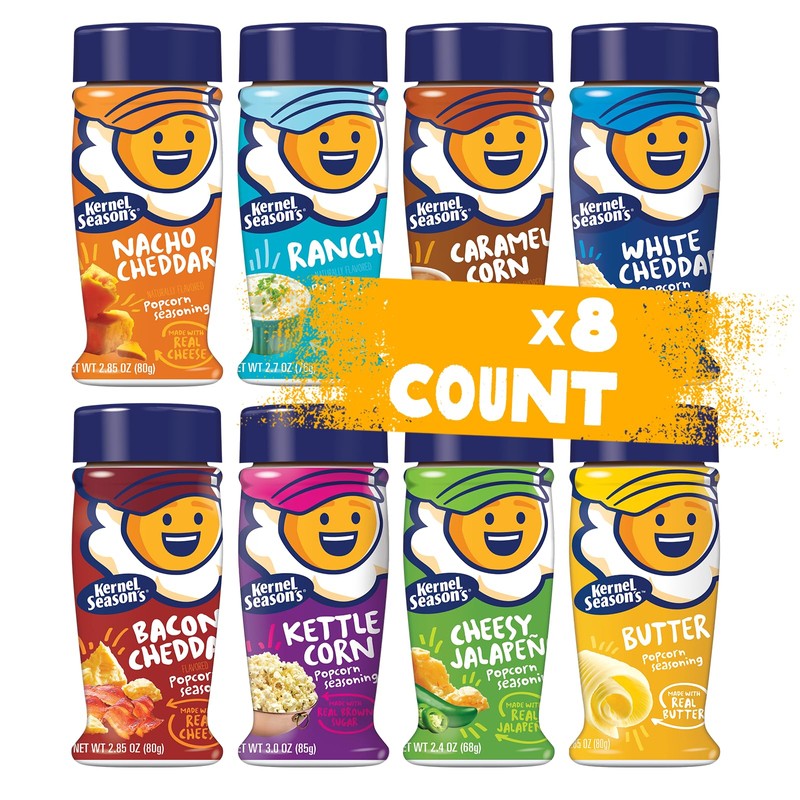 Kernel Season's Popcorn Seasoning Full Size Jars Variety Pack, Retail