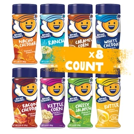Kernel Season's Popcorn Seasoning Full Size Jars Variety Pack, Retail Sizes (Pack of 8)