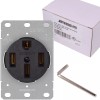 Journeyman-Pro 50 Amp 125/250V 14-50R Flush Mounting Wall Receptacle Range
