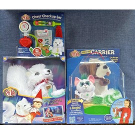 The Elf on the Shelf Elf Pets White Arctic Fox Tradition Plush w/Storybook Pet Carrier & Checkup Set