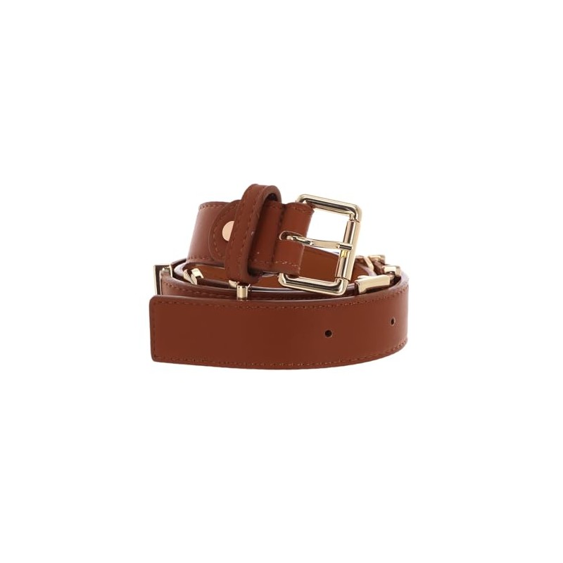VALENTINO Emma Winter Belt W100 Cuoio / Oro - Can