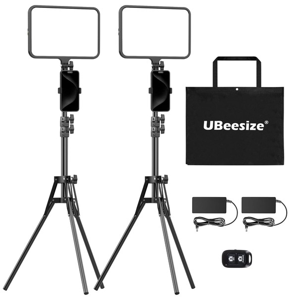 UBeesize 2 Pack LED Video Light Kit, Photography Lighting, 13"
