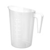 HENDI Measuring Jug with Scale, Stackable, Shatterproof, 2.0 L, Diameter