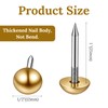 20 Pcs Retro Solid Pure Brass Tacks, Antique Upholstery Tacks