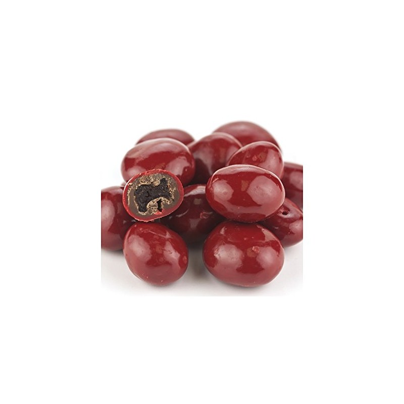SweetGourmet Red Chocolate Covered Dried Cherries | 1 Pound