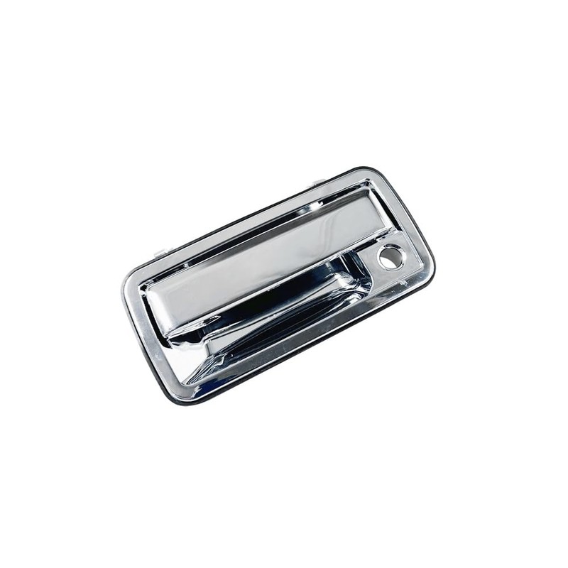 HUYILUN0104 Chrome Half Metal 1 Pair Front Exterior Door Handle