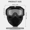 Mask with Detachable Goggles for Riding and Cutting, Anti-Ultraviolet Radiation,