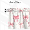 Vodbne Bow Valances, Rod Pocket Valance Curtains 52 x 18in,