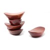 yueton 5 PCS Chopstick Rest Wood Yuanbao Chopstick Holder Spoon