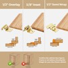 40 Pack 20 Pair Gold Cabinet Hinges - 3/8 inch