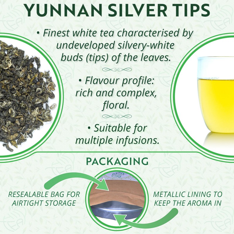 Yunnan Silver Tips White Tea Loose Leaf - Premium Tea