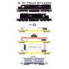 Illinois Central Piggyback Train 6 individual Stickers Andy Fletcher