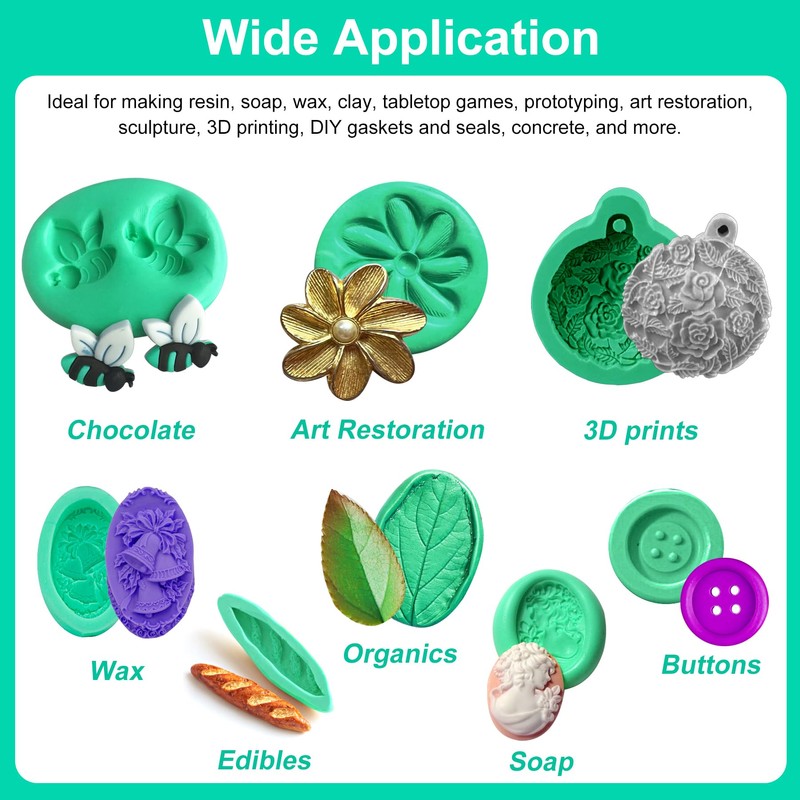 Silicone Putty - 1 Lb Flexible Silicone Mold Making Kit