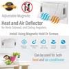 Home Intuition - Adjustable Magnetic Air Vent Deflector for Sidewall,