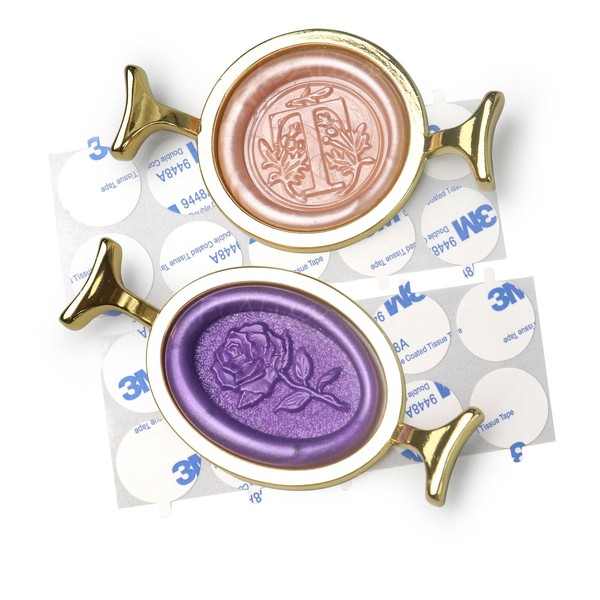 fsalisa 2PCS Metal Wax Seal Molds for 1 Inch Wax