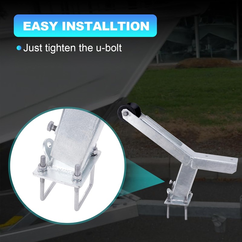 Boat Trailer Winch Stand with Roller Compatible with 3" W