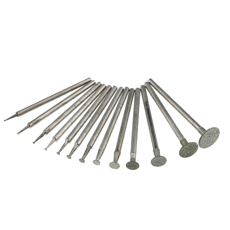 JianLing 13IN1 2.35mm Shank T Shape Head Diamond Grinding Burr