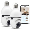 YnGia Bulb Security Camera, Wireless Light Bulbs 2.4G WiFi Light