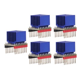 5 Sets TMC2209 Stepper Motor Driver Module with Heatsink, Extremely Quiet, UART Mode Support for 3D Printer Main Control Boards