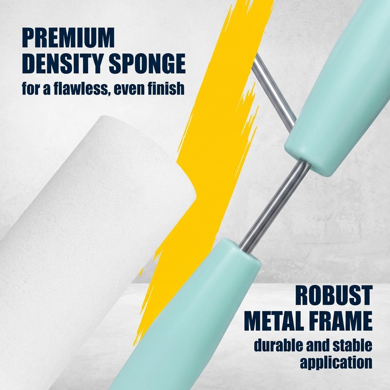 GWEOR Set 11 Pezzi Rullo per Pittura con 10 Ricambi