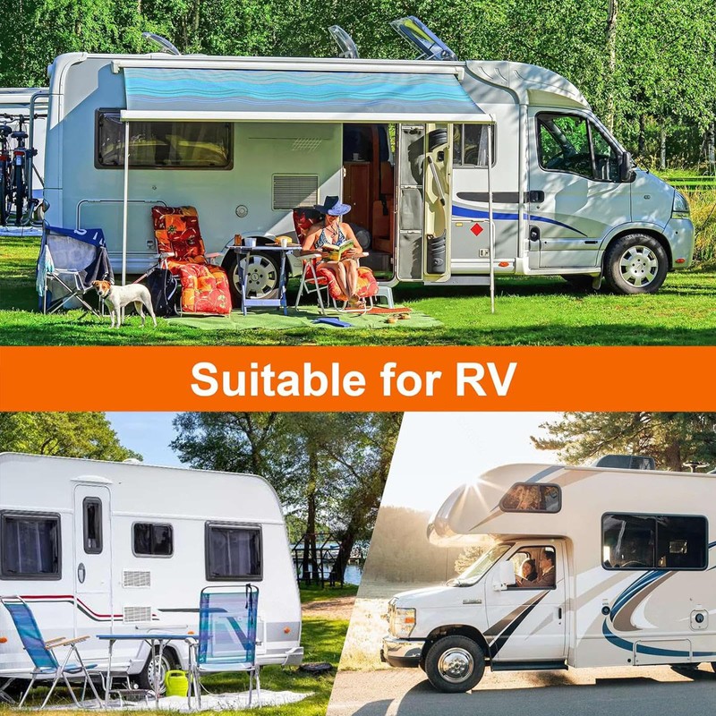 HFKJway Rv Covers - 210D Oxford Cloth Camper Cover -