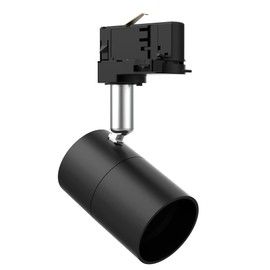 Mextronic 3-Phase LED Spotlight Black (GU10) White for Rail System