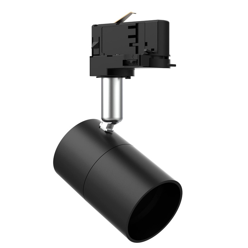 Mextronic 3-Phase LED Spotlight Black (GU10) White for Rail System