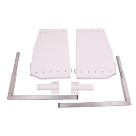 ECLV DIY Murphy Wall Bed Springs Mechanism Hardware Kit ，Vertical Wallbed Mounting,King Size,White