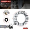 6Ft Stainless Steel Washer Hose with 90 Degree Elbow by