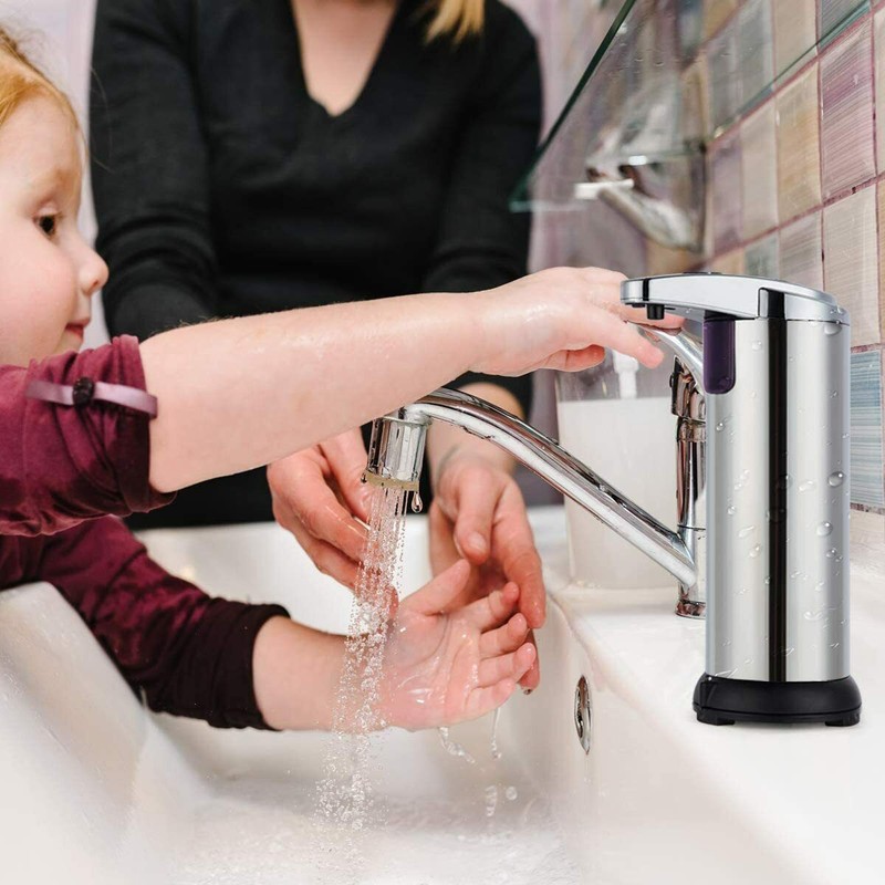 Unbranded Stainless Steel Automatic Soap Dispenser Touch less Smart Infrared