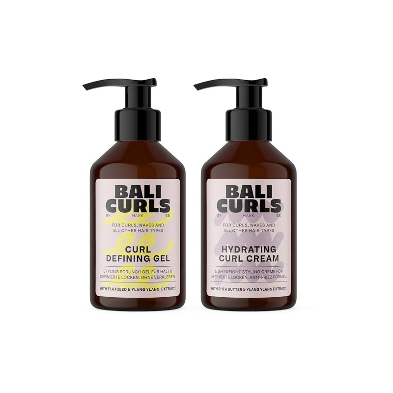 Bali Curls Curl Defining Set - Hydrating Curl Cream &