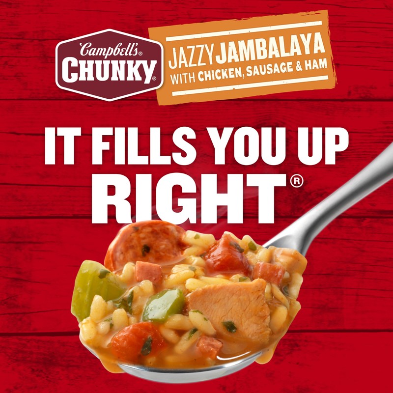 Campbell’s Chunky Soup, Jazzy Jambalaya with Chicken, Sausage and Ham