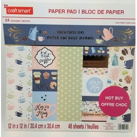 Brewtiful Day 12"X 12" Card-Stock Paper Pad by Craft Smart