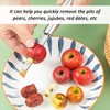 HINFHI 4 Pieces Of Stainless Steel Apple Core Removal Tool,