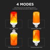 Hudson LED Halloween Bulbs - Flame Effect, 4‑Mode Upside Down