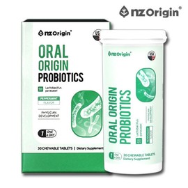 Oral Origin 1 Billion CFU Guarantee Oral-Derived Probiotics Gum 30 Tablets Total 1 Month Supply USA Mouth Teeth Bad Breath Denti Probiotics / 오랄 오리진 10억보장 구강 유래 유산균 잇몸 30정 총1개월 미국 입속 치아 입냄새 덴티 프로바이오틱스