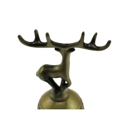 speed mao Antique Reindeer Call Bell Hand Bell Tabletop Bell Bronze