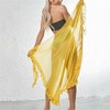 LDDCX Sexy Ruffle Chiffon Cover up Swimwear Beach Sarong Ruffle