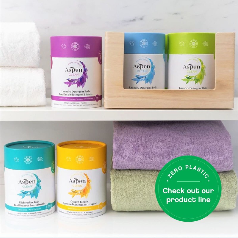Lavender Laundry Pods by AspenClean, New and Improved Packaging, Zero