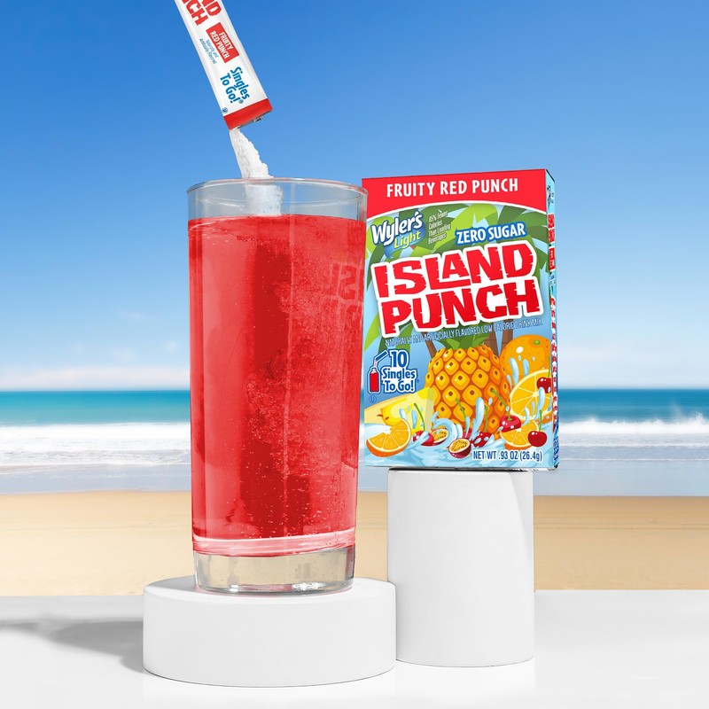 Wyler's Light Island Punch Singles To Go, Water Drink Mix,