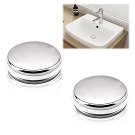 FunnAura 2PCS Bathroom Sink Plug Replacement, Push Down Kitchen Sink Accessories (1.4inch)