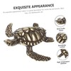 IMIKEYA Brass Decoration Turtle Statue Tortoise Statue Solid Copper Miniature