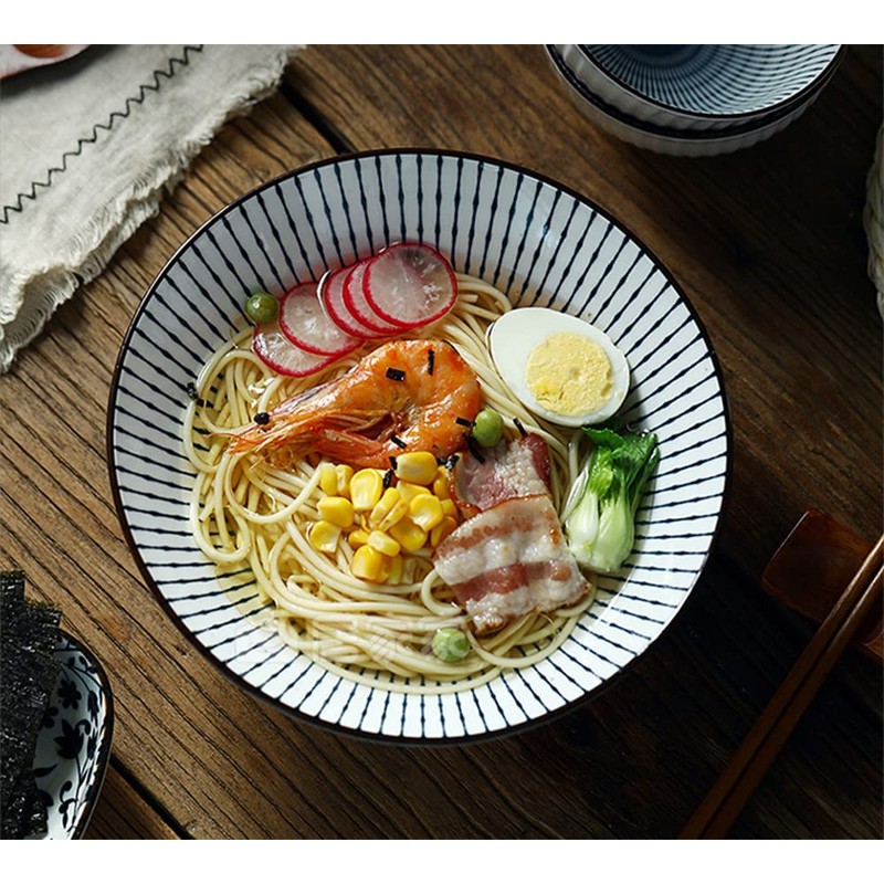 QINLANG 38 oz Japanese Ramen Bowls, Cereal Bowls, Soup Bowls,
