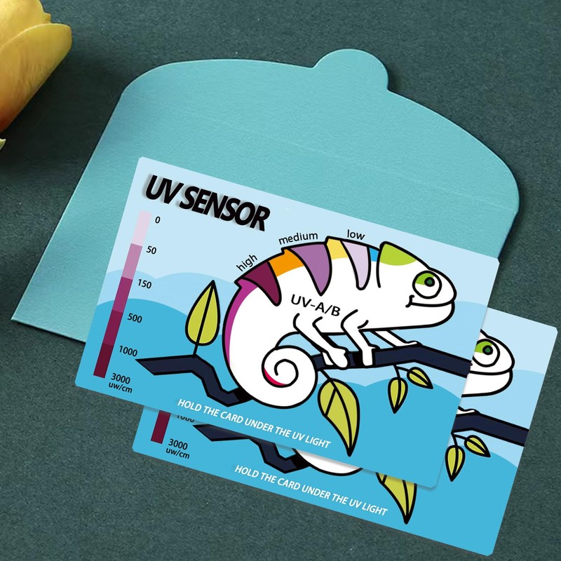 Reptile UV Sensor Ultraviolet Sensor UVB Reptile Light Test Card