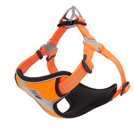 Dog Harness Reflective Safety Vest for Small Medium Dogs TLH5991 (M, Orange)