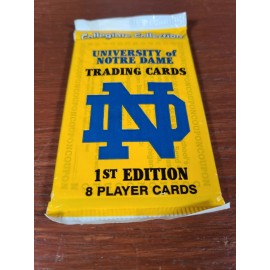NOTRE DAME Collegiate Collection 1st Edition Packs 8 Trading Cards NEW SEALED