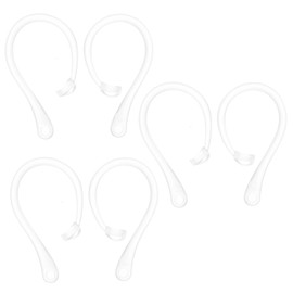 SUPVOX 18pcs Wireless Earbud Hooks Earphone Protective Hooks for During Sports and Activities Transparent Color Comfortable and Flexible Design